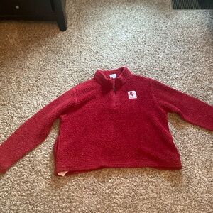 I’m selling a used red Indiana sweater. It is an XL in women’s.